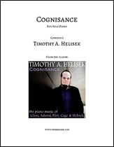 Cognisance piano sheet music cover